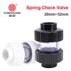 Flowcolour UPVC 25mm-32mm Gray Swing Check Valve Non-Return Flap Valve One Way Valve Fish Tank Connector Pipe Fittings