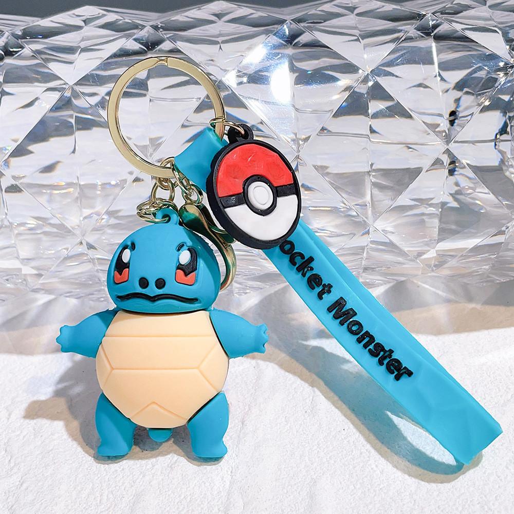 Adorable Pikachu Silicone Keychain Cute Creative Character Hanging Accessory