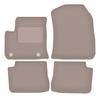 Beige Velours-Fußmatten für: Peugeot e-208 II Schrägheck (2019-)