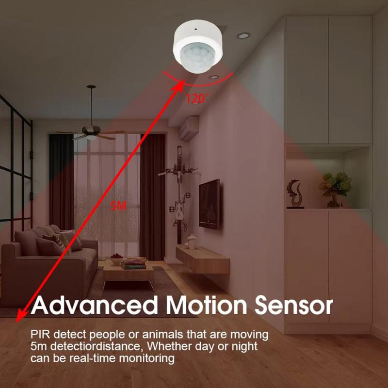 Zigbee 3.0 PIR Motion Sensor Smart Home Human Body Infrared Detection  Security Alarm Detector Works with Tuya  Alexa