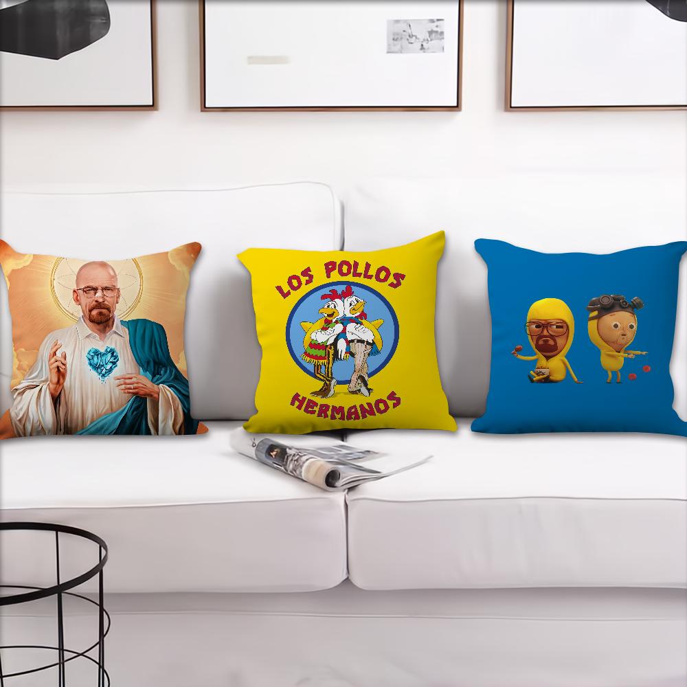 Klasyczny Film Breaking Bad Los Pollos Hermanos Sofa Salon Sypialnia Zagłówek Oparcie Poduszka Kwadratowa Poduszka Poduszka do Drzemki
