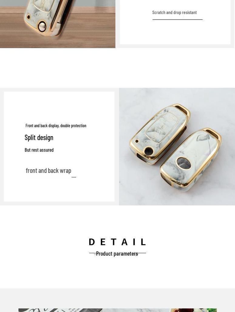 Tata Car Folding Key Case with Buckle - Cross-Border Bestseller In India
