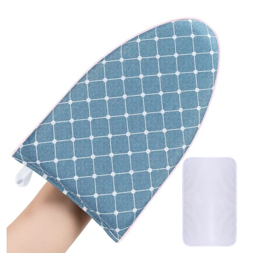 Yurika Ironing Mitts, Steam Gloves, and Ironing Mat Set (2-Piece Set) - Heat-Resistant, Steam-Proof Gloves, Portable Mini Ironing Accessories, Easy To