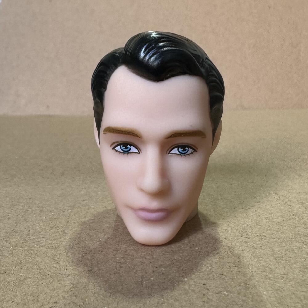 Male Doll Heads Fashion Vintage Solid European Boy Head Movie Prince Head For 1/6 Body Kids DIY Toys Birthday Gifts