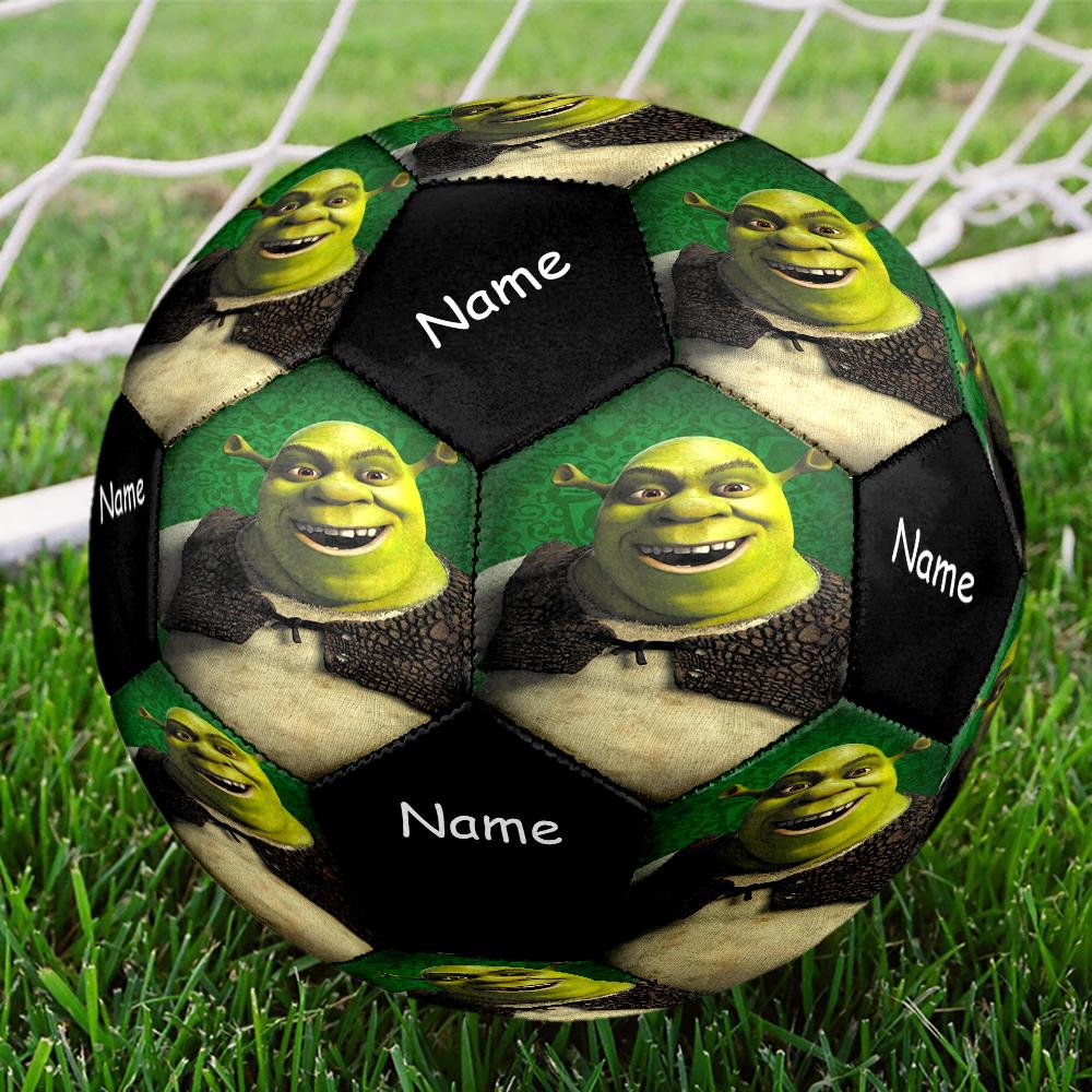 Custom Name Shrek Theme Size 5 Soccer Ball, Suitable for Both Indoor and Outdoor Matches, a Gift Suitable for Everyone.