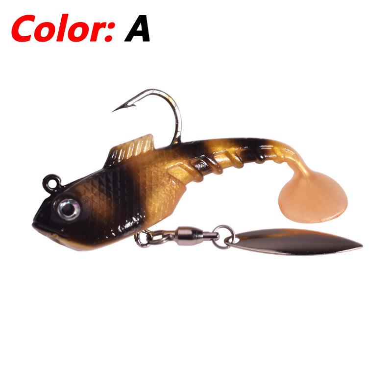 

Rotating Sequin Anti-Snag Soft Lure: Realistic Jumps for Cross-Border Fishing. 6.5 cm / 11 g