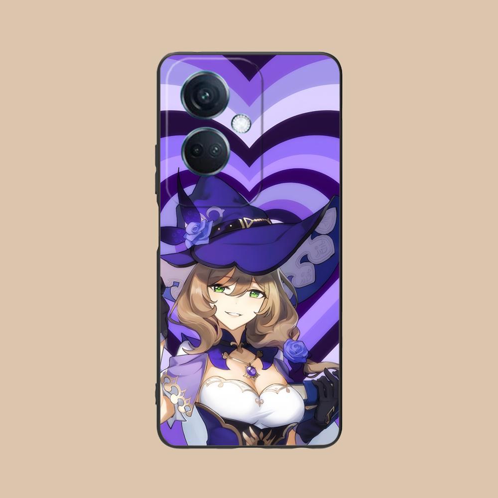 

Game GI Lisa Mobile Phone Case for OPPO Reno 14 13 12 11 10 9 8 7 6 5 F T Pro 5G Colorful Printing Cover Luxury Cover Smartphone OPPO Reno5 5G