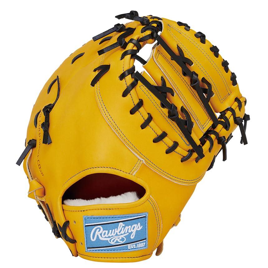 Rawlings PRO PREFERRED GH5FPRM53 Baseball First Gold Throw Glove, Hardball, Base, Tan, 11.75 Inches, Left-Handed