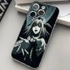 Misa anime D-Death N-Note Clear Silicone Soft TPU Phone Case For iphone 17 16 15 14 Plus 13 12 Mini 11 Pro Max Shell Capa