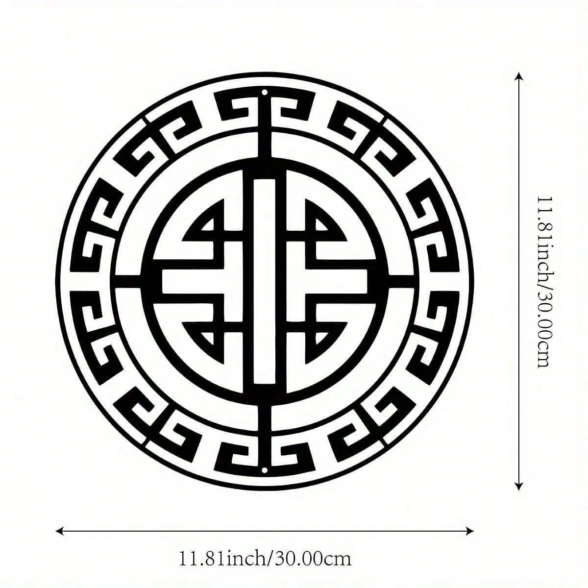 

Large Geometric Metal Wall Art Sign 12 Inch Indoor Outdoor Decorative Sculpture for Living Room Office Patio Farmhouse різнокольоровий