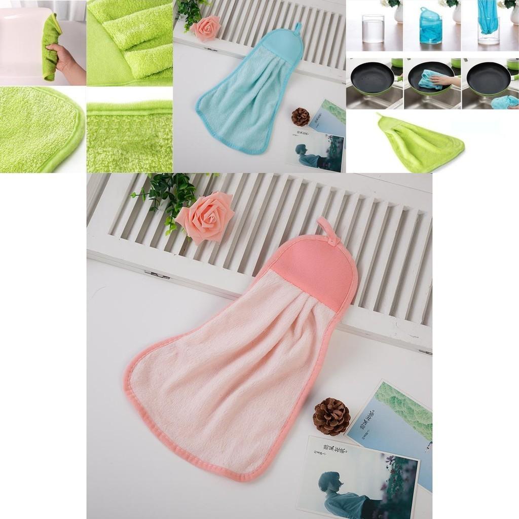 Elegant And Soft Coral Velvet Hand Towel Perfect Addition To Any Kitchen
