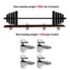 Zinc Alloy Metal Glass Clamps Adjustable Anti-Slip Glass Shelf Brackets 1-22mm Thickness Wall Mount Floating Clip