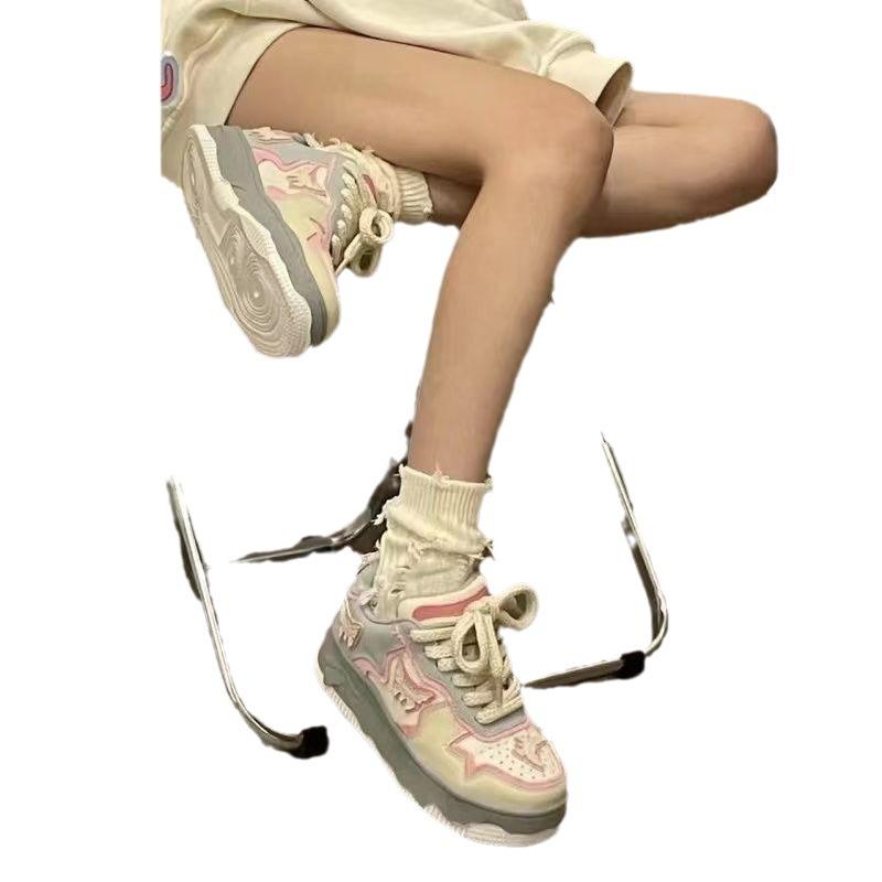 Niche Original Shoes Women's Pink Butterfly Casual Sports Shoes Ins Style Versatile Models 2025 Spring and Summer Women's Shoes