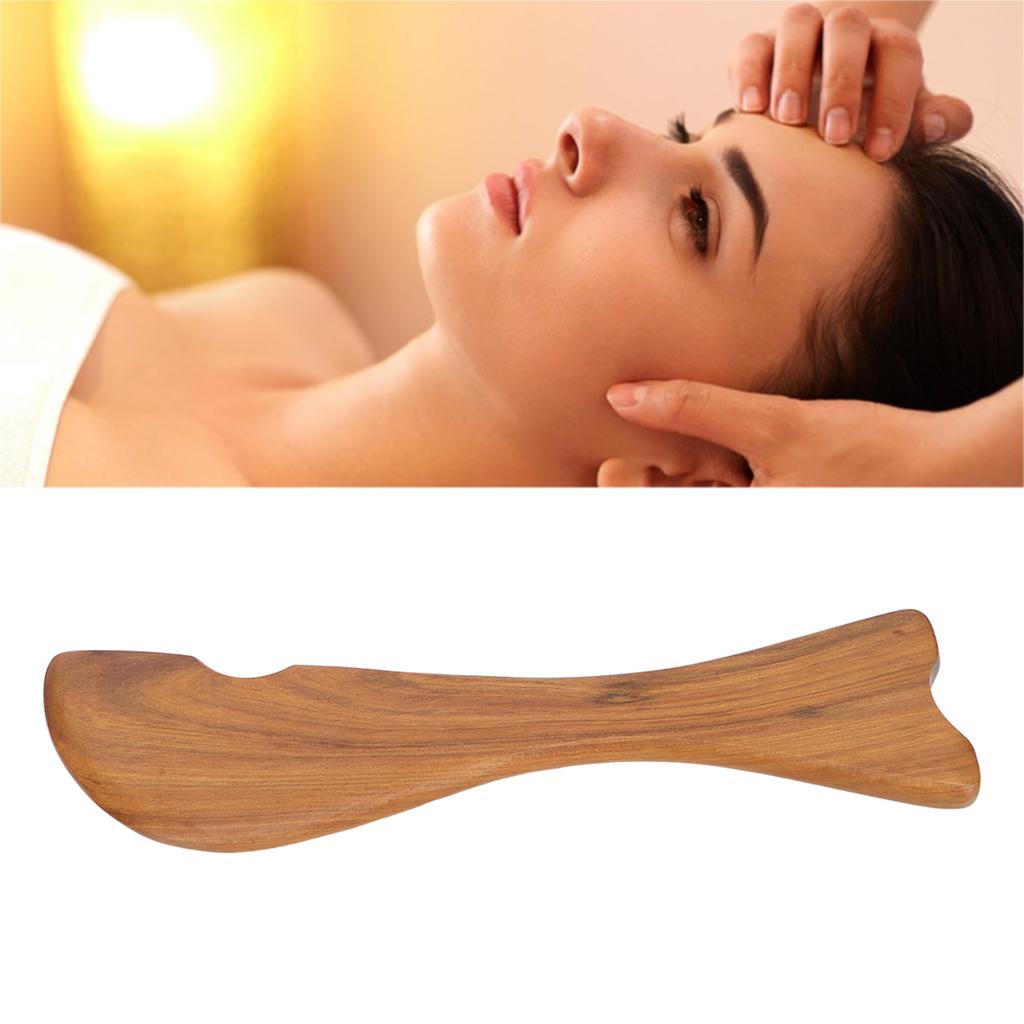 Wooden Scraping Board Body Shaping Relax Muscles Universal Fish Shape Gua Sha Massage Tools for Neck