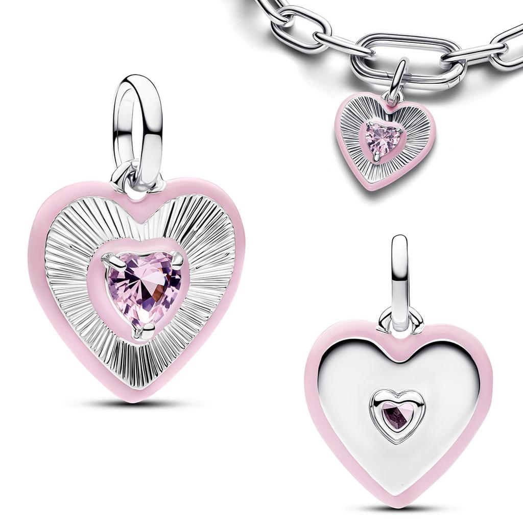 Prata 925 Pingente Sapatinho de Cristal Envelope Rosa Tulipa Floral Chave Dourada Espada Abelha Cigarra Borboleta Contas Colar Encaixe Pulseira