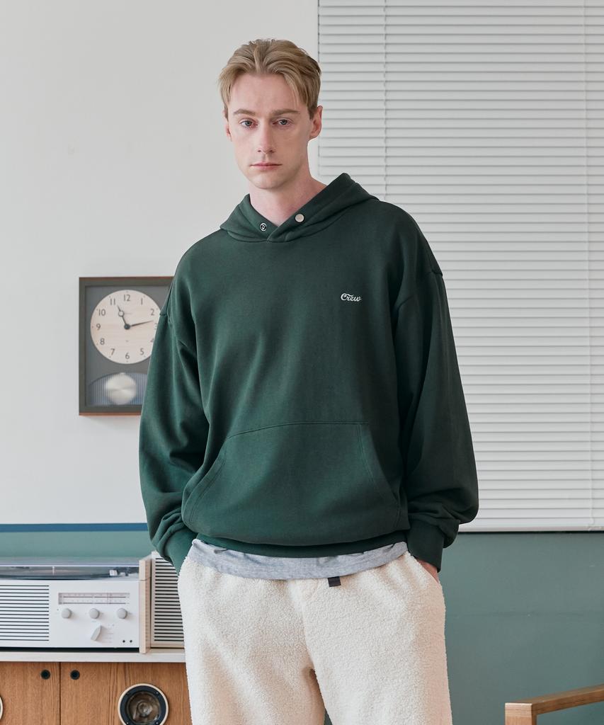 CREW MEMBERS ONLY Back Logo Hoodie Green
