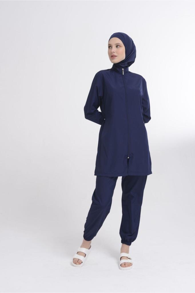 Muslimischer bescheidener islamischer Burkini-Strand-Schwimmanzug für Damen, Bademode, Hijab, Strandmode, Badeanzug 