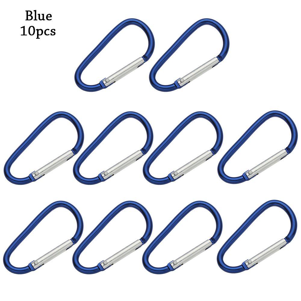 Flerfarget aluminiumsutstyr Legering karabiner Klatreknappspenne nøkkelring Camping Vandring Krok