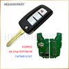CWTWB1G767 3 Btn Flip Key Fob 433MHz 4A PCF7961MTT For Nissan Rogue Qashqai J11 X-Trail T32 Juke F15 Pulsar C13 Micra 2014-2018