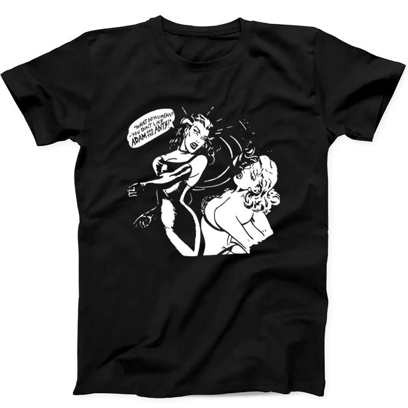 Adam And The Ants Punch Fighting Girls Pop Rock Music Gift Summer Unisexs and Womens Loose and Breathable Tshirt Top S