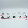 1pcs 3D ABS high quality car Letter Front Hood Emblem Rear tail trunk Decals badge sticker Decal styling For Skoda