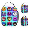 Geometry Gaming Dashed Lunch Bag Portable Insulated Lunch Box Women Travel Graphic Cooler Bag Cute Waterproof Thermal Lunch Bags