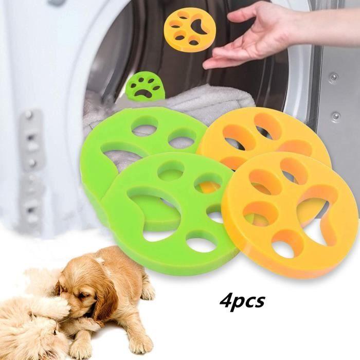 Anti Poil Machine À Laver,Épilateur Pour Animaux De Compagnie,Attrape Poils Réutilisables,pour Literie,Chien,Chat,Vêtement,Cheveux