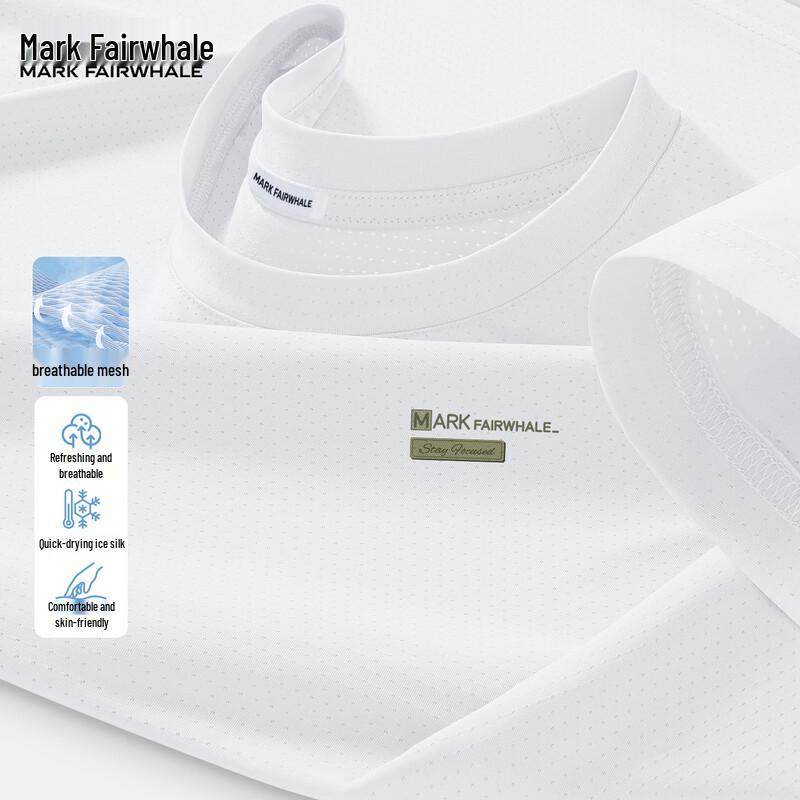 Mark Fairwhale Men s Quick-Dry Ice Silk Loose Fit T-Shirt L