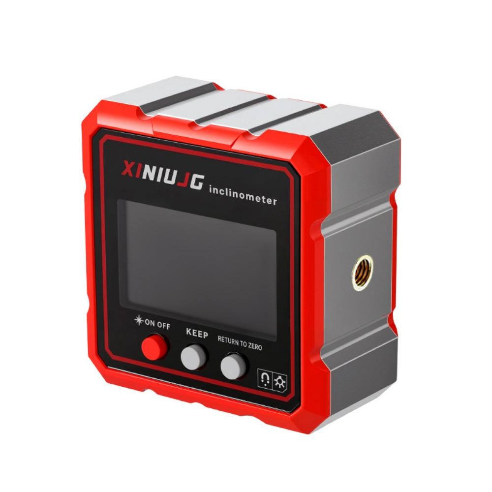 Rechargeable Magnetic Protractor Portable Angle Gauge Angle Finder Laser Level Construction Work Four Sided Magnetic