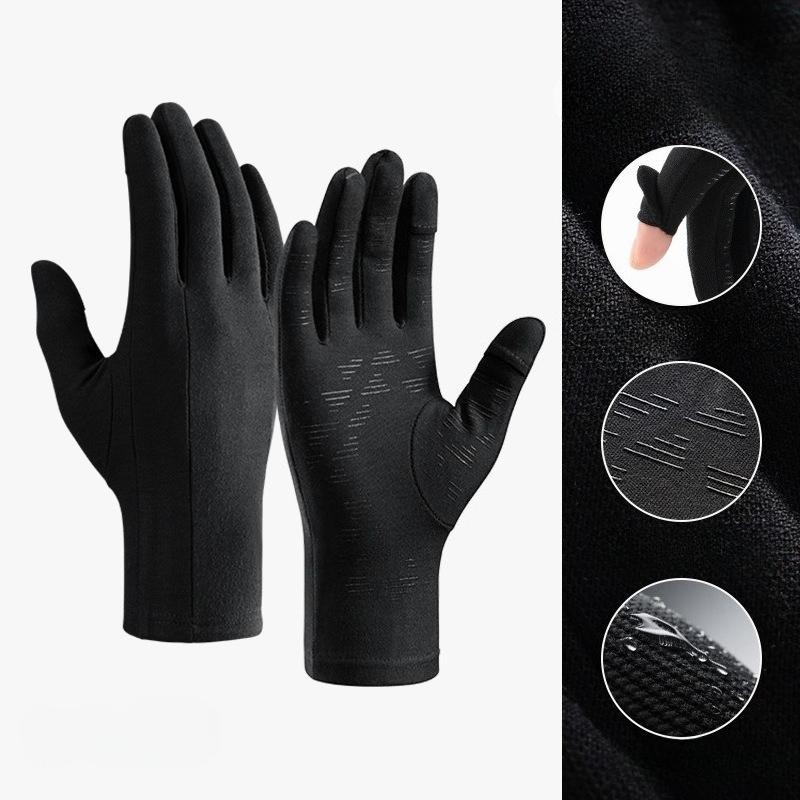Winter ski gloves liner lining men's and women's outdoor riding gloves touch screen non-slip, windproof and cold-proof, velvet to keep warm