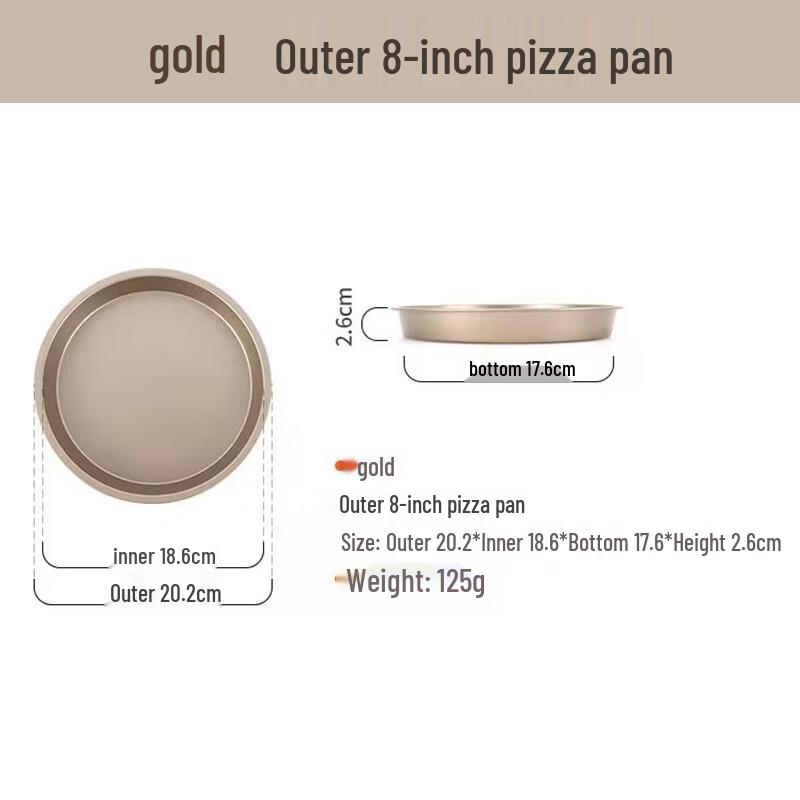 ZISIZ Round Pizza Baking Pans