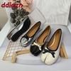 Fashion Fashion Shallow Flats Slip On Shoes For Women New In 2025 Female Strange Toe Footwear Butterfly-Knot Ladies Flats With Shoes
