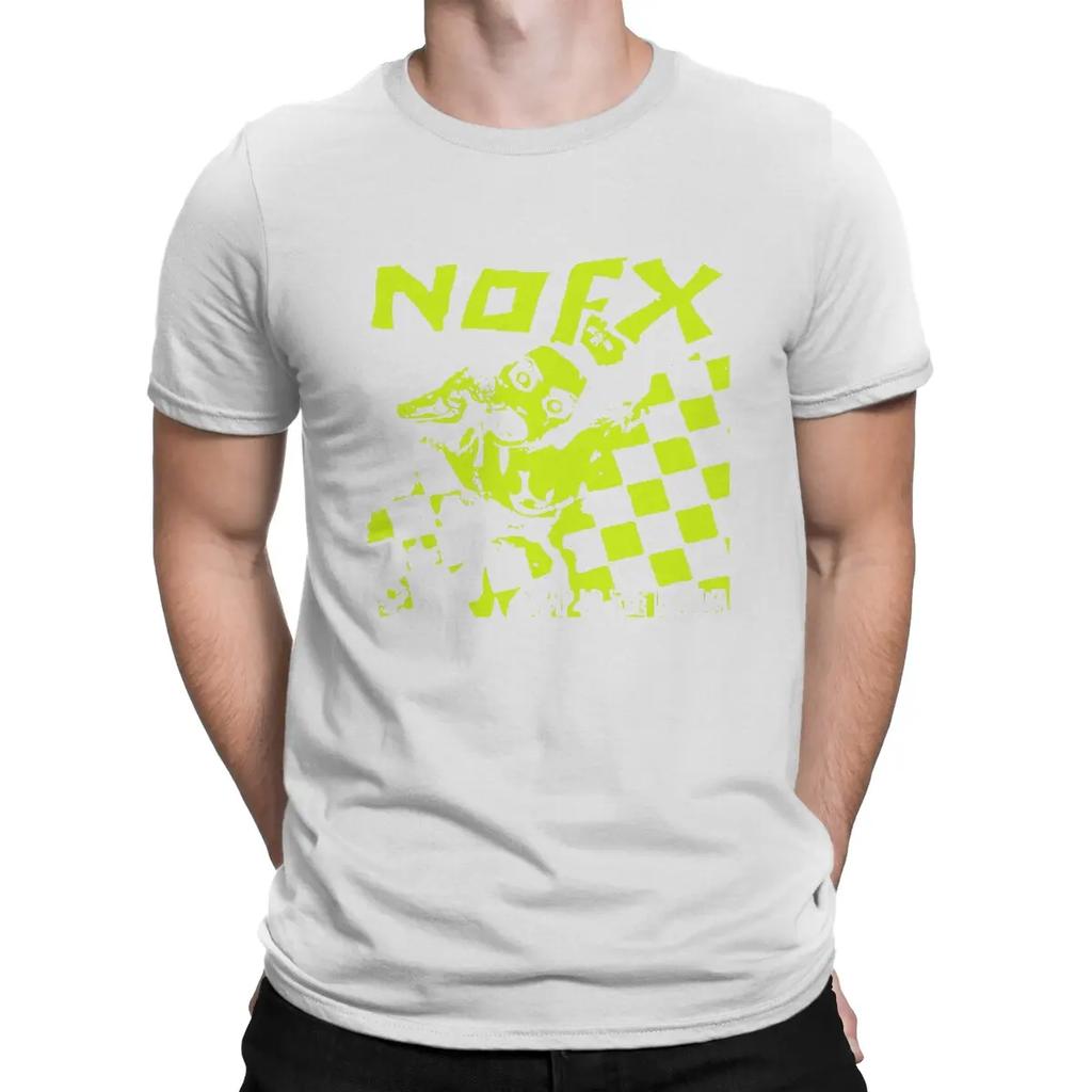 Pump Up T-Shirt Men N-Nofx Creative 100% Cotton Tees Crew Neck Short Sleeve T Shirts Printed Tops