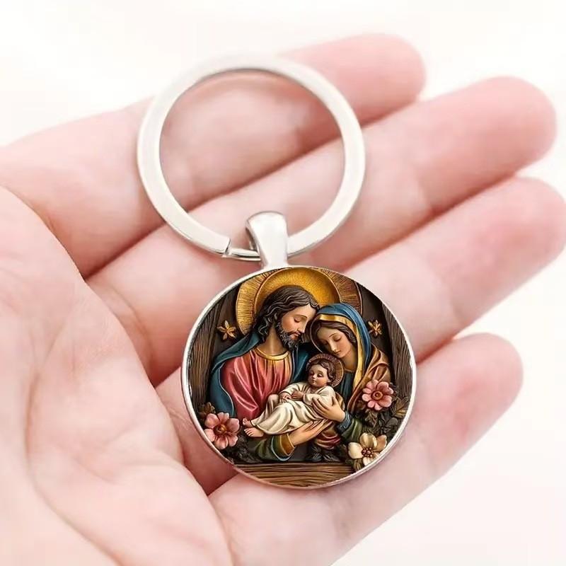 Klassischer runder Legierungs-Schlüsselanhänger mit Stil-Design für Jubiläumsgeschenk und Feier