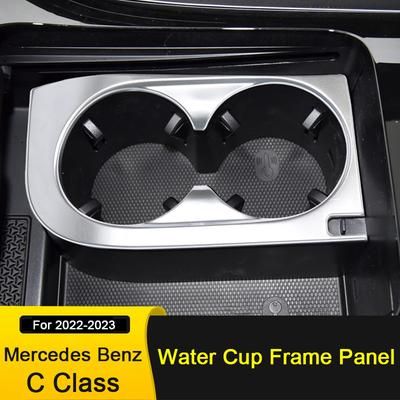 Für Mercedes Benz C-Klasse W206 C200 C300 Mittelkonsole Getränkehalter Panel Dekorationsrahmen Abdeckung Autozubehör