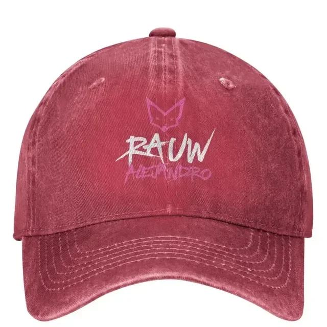 

Y2K Rauw Alejandro Pink Baseball Stuff Vintage Distressed Dad Unisex Running Adjustable Fit Caps Hat One Size