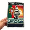 Mfoever Tin Sign HD Tin Sign Spirit of Portugal Vintage Wall Decor  Retro Portuguese Flag Sailing Ship Art Metal Tin Sign for Home Bar Decor