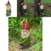 Charming Resin Gnome Statue Whimsical Dwarf Figurine For Christmas Garden Decor