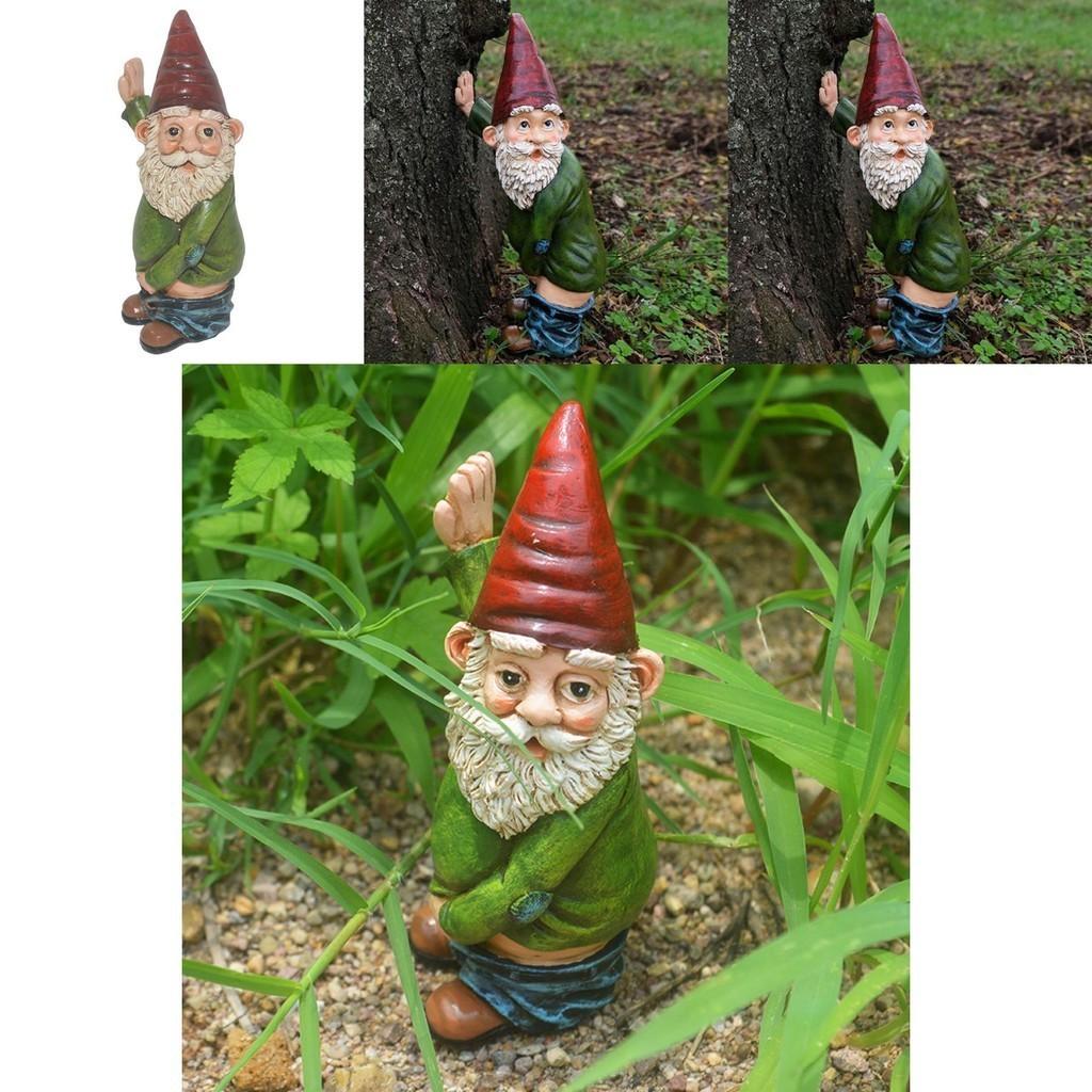Charming Resin Gnome Statue Whimsical Dwarf Figurine For Christmas Garden Decor
