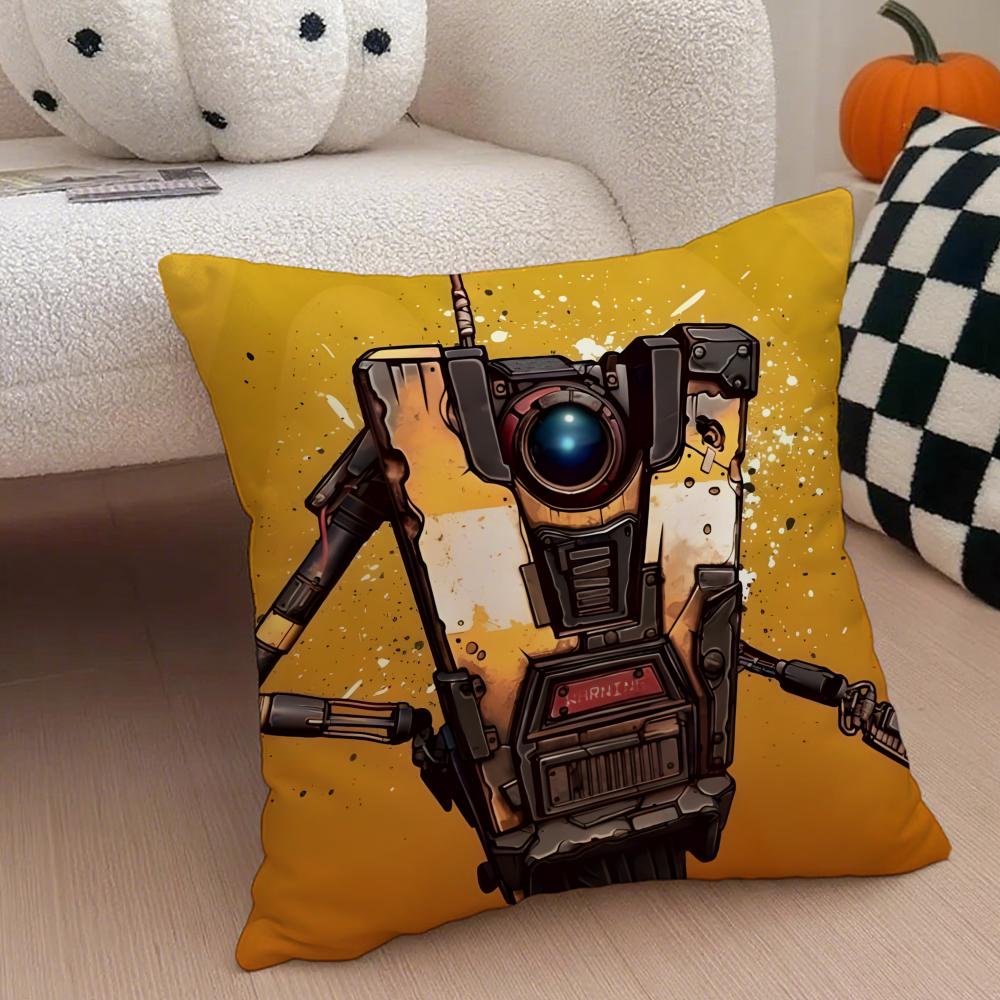 Chaotic and Irreverent BBorderlands Game Cushion Cover Throw Pillow Cover Hidden Button Durable Polyester Chair Cushion