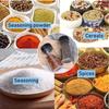 Clear Plastic Spice Jar Adjustable Hole Size Rotateable Lid Salt Pepper Seasoning Bottle Kitchen Storing Spice Powders