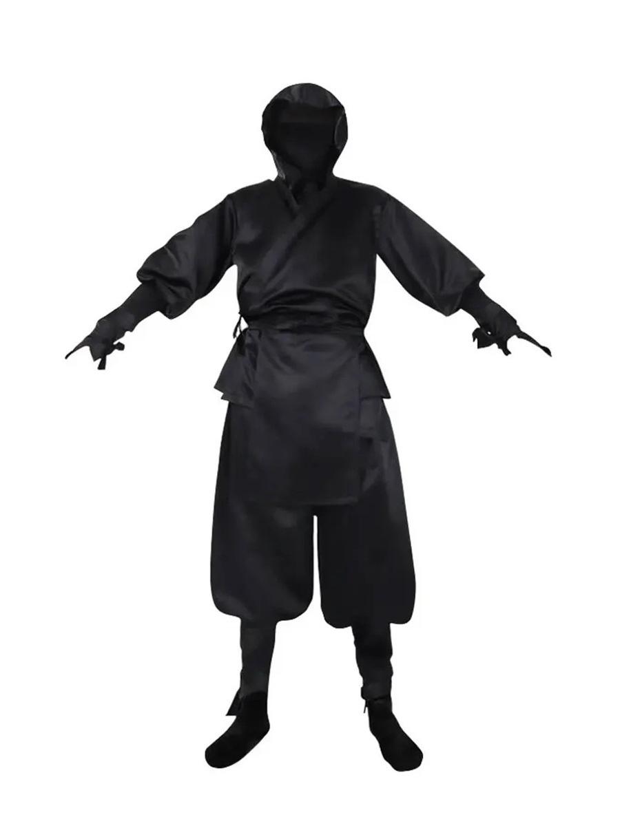 

Японский черный костюм ниндзя Костюм на Хэллоуин Мужской Костюм Темного Ассасина Ночной Костюм Костюм Самурая Костюм Самурая для Хэллоуина S бежевый