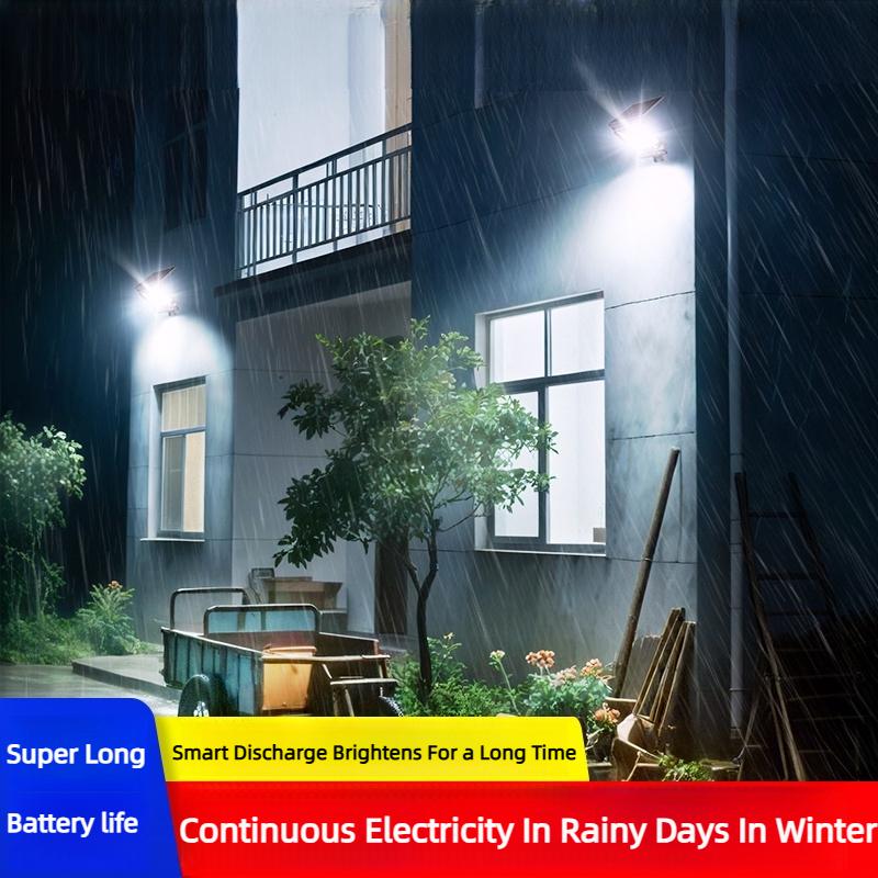 Solar Lights Outdoor with 3 Modes Motion Sensor Super Bright Wall Lamp IP65 Waterproof Street Light for Garden Yard Path Garage