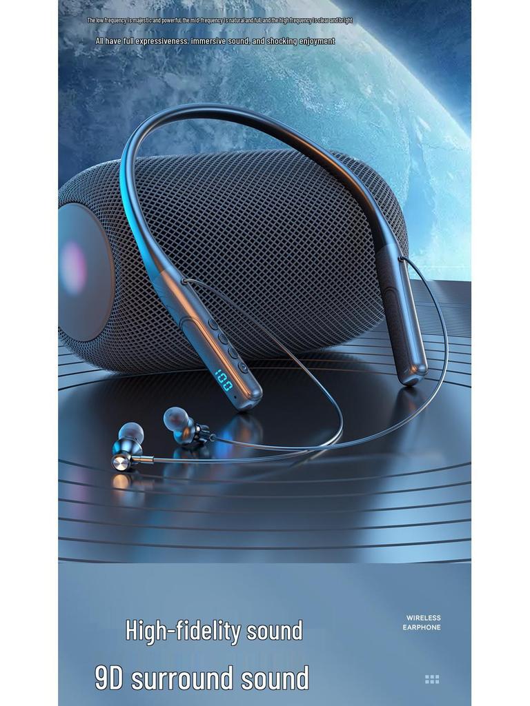 2025 Kabellose Bluetooth-Nackenbügelkopfhörer mit extrem langer Akkulaufzeit zum Laufen (Kompatibel mit Huawei & Apple)