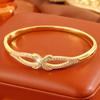 Women's hot-selling bracelets, copper-plated fashionable and simple bracelets, zircon inlaid temperament women's bracelets, popular bracelets.
