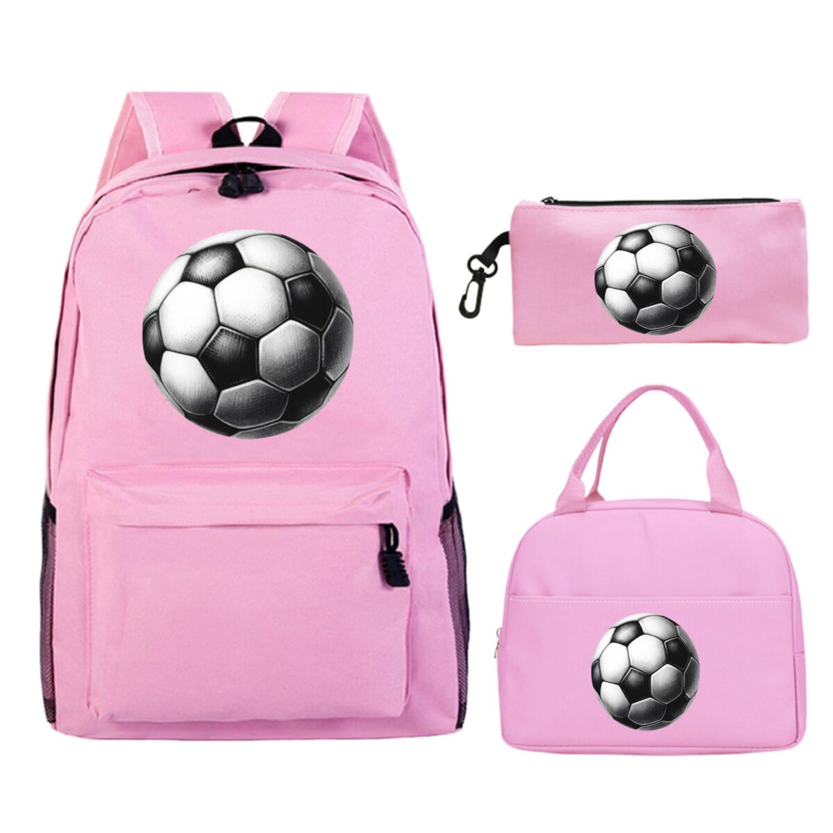 Soccer Fun Schoolbag Lunch Bag Pen