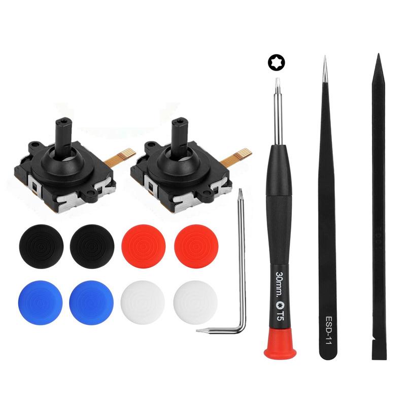 14 In 1 3D Analog Joystick Repair Kit For Oculus Quest 2 Touch Controller Left/Right Handle Durable 3D Joystick Replacement Part