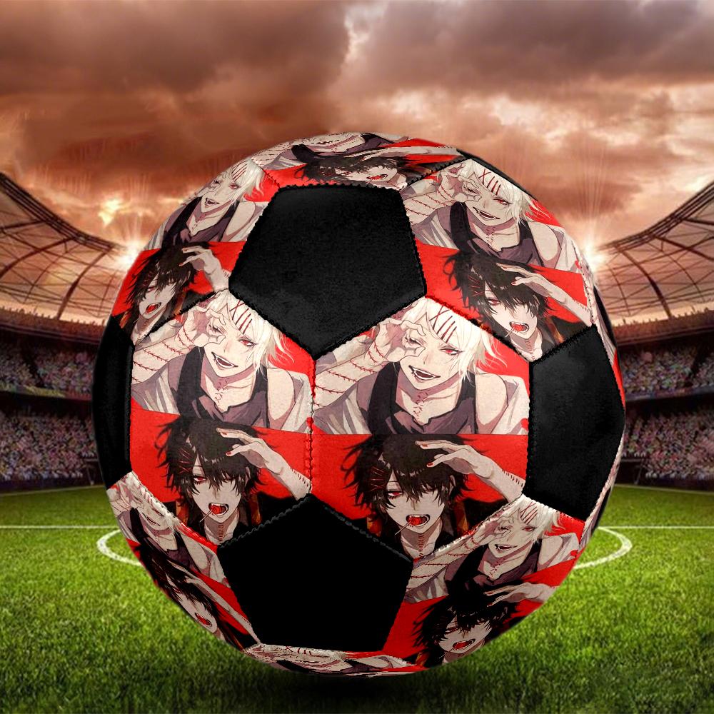 Soccer Ball Colorful Machine Stitched PVC Size 5 Team Training Competition Ready Durable High-Bounce Cool Sports Gift