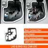 For Toyota Tundra Sequoia 2007-2013 Real Carbon Fiber Sticker Center Gear Shift Panel Cover Car Accessories Interior Decorative