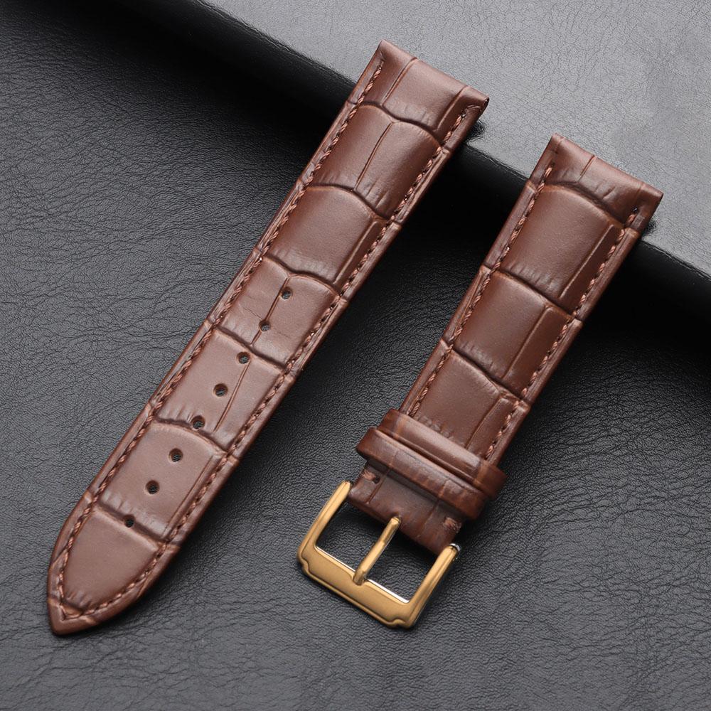 High Quality Soft Watch Band Genuine Leather Business Universal Straps12/13/14/15/16/17/18/19/20/21/22/23/24mm Watch Accessories